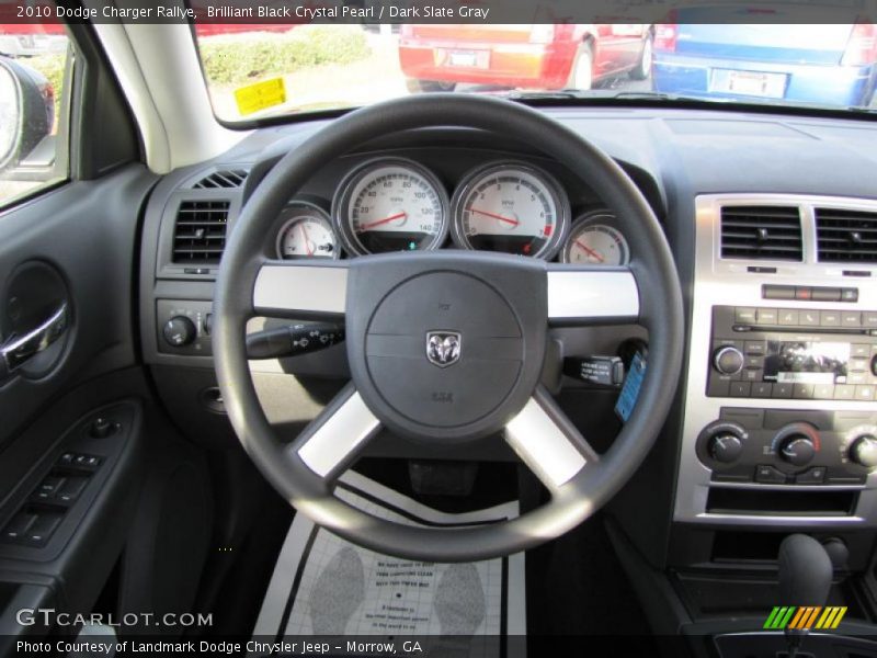 Brilliant Black Crystal Pearl / Dark Slate Gray 2010 Dodge Charger Rallye
