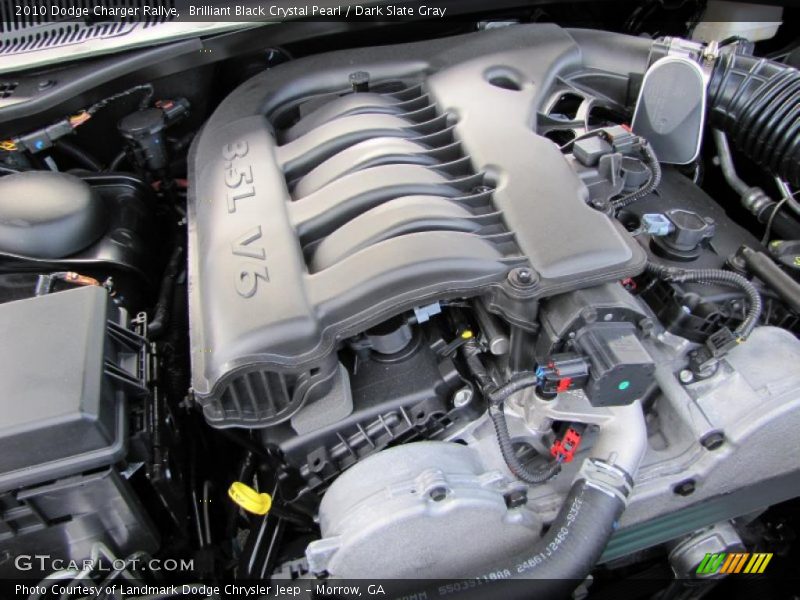 Brilliant Black Crystal Pearl / Dark Slate Gray 2010 Dodge Charger Rallye