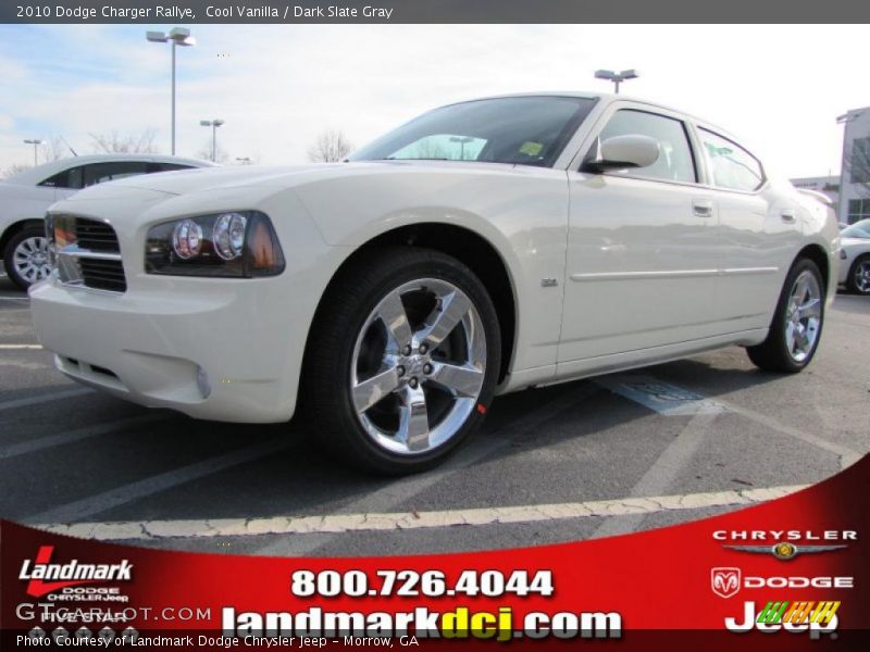 Cool Vanilla / Dark Slate Gray 2010 Dodge Charger Rallye