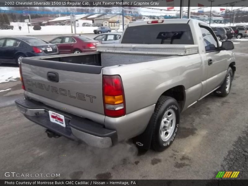 Light Pewter Metallic / Graphite Gray 2002 Chevrolet Silverado 1500 LS Regular Cab