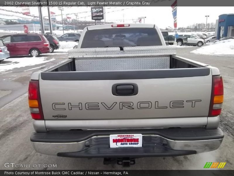 Light Pewter Metallic / Graphite Gray 2002 Chevrolet Silverado 1500 LS Regular Cab