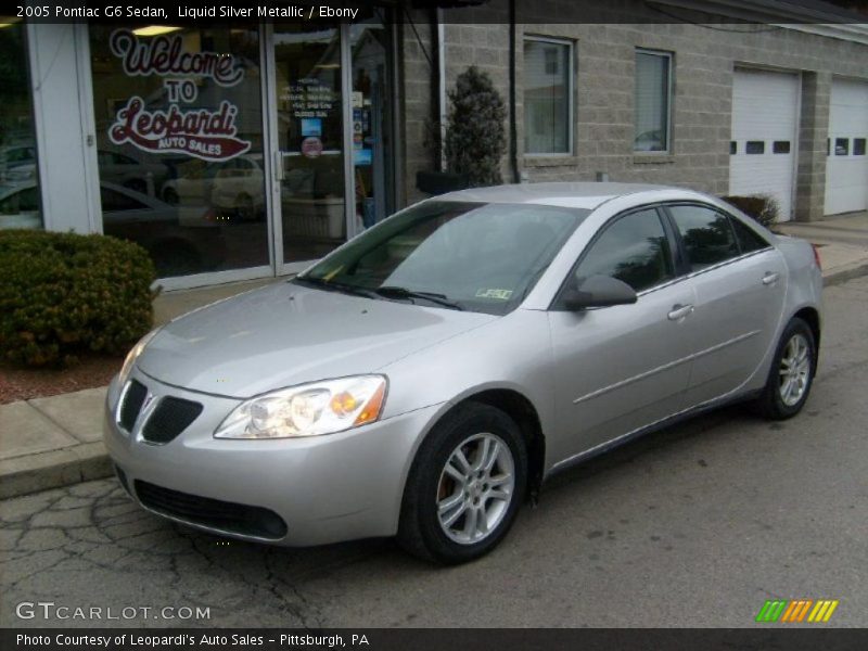 Liquid Silver Metallic / Ebony 2005 Pontiac G6 Sedan