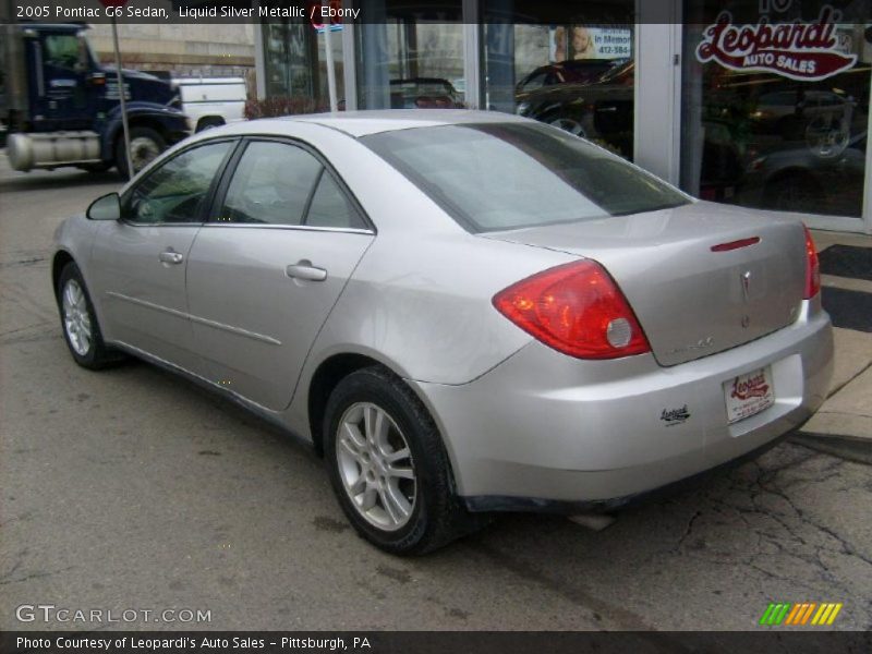 Liquid Silver Metallic / Ebony 2005 Pontiac G6 Sedan