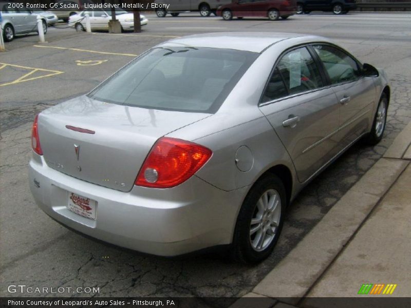 Liquid Silver Metallic / Ebony 2005 Pontiac G6 Sedan
