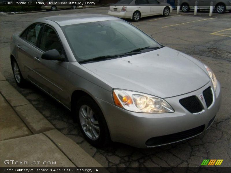 Liquid Silver Metallic / Ebony 2005 Pontiac G6 Sedan