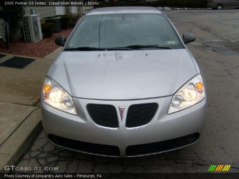 Liquid Silver Metallic / Ebony 2005 Pontiac G6 Sedan