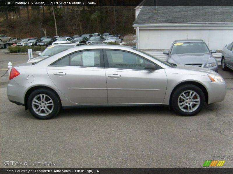 Liquid Silver Metallic / Ebony 2005 Pontiac G6 Sedan