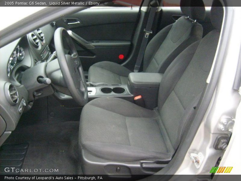 Liquid Silver Metallic / Ebony 2005 Pontiac G6 Sedan