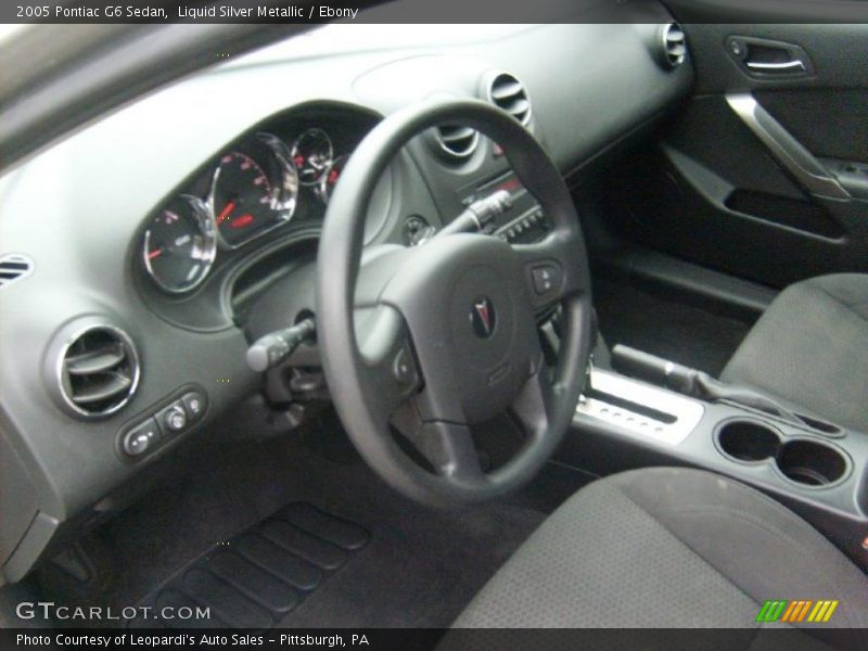 Liquid Silver Metallic / Ebony 2005 Pontiac G6 Sedan
