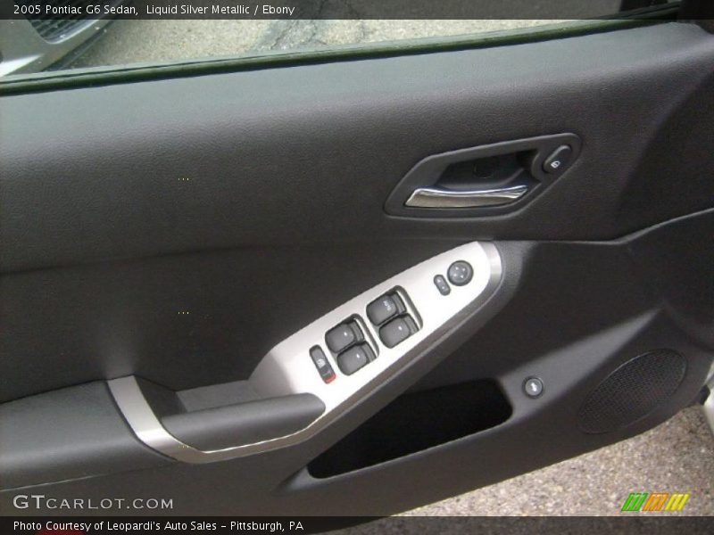 Liquid Silver Metallic / Ebony 2005 Pontiac G6 Sedan
