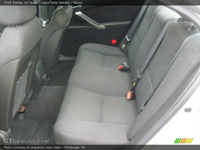 Liquid Silver Metallic / Ebony 2005 Pontiac G6 Sedan