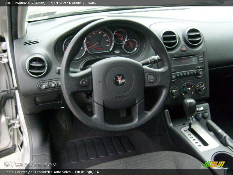 Liquid Silver Metallic / Ebony 2005 Pontiac G6 Sedan
