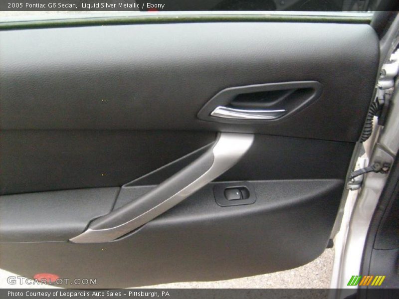 Liquid Silver Metallic / Ebony 2005 Pontiac G6 Sedan