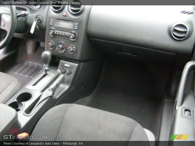 Liquid Silver Metallic / Ebony 2005 Pontiac G6 Sedan