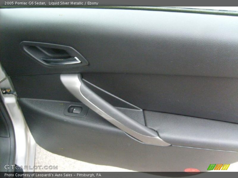 Liquid Silver Metallic / Ebony 2005 Pontiac G6 Sedan