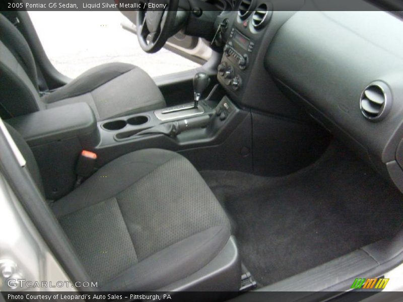 Liquid Silver Metallic / Ebony 2005 Pontiac G6 Sedan