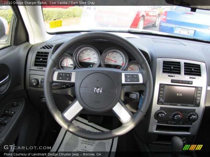 Cool Vanilla / Dark Slate Gray 2010 Dodge Charger Rallye