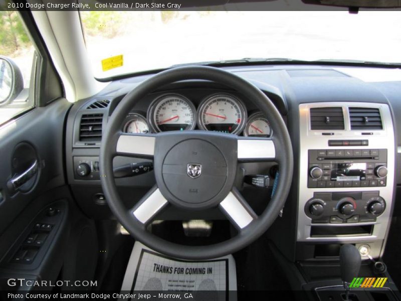 Cool Vanilla / Dark Slate Gray 2010 Dodge Charger Rallye