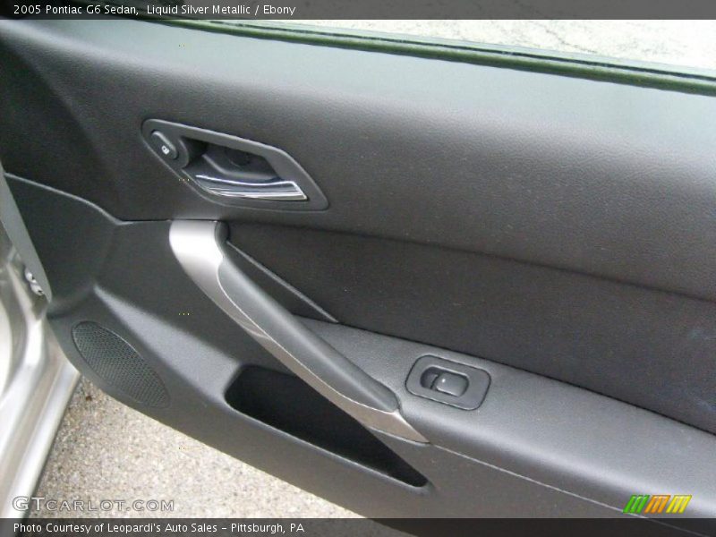 Liquid Silver Metallic / Ebony 2005 Pontiac G6 Sedan
