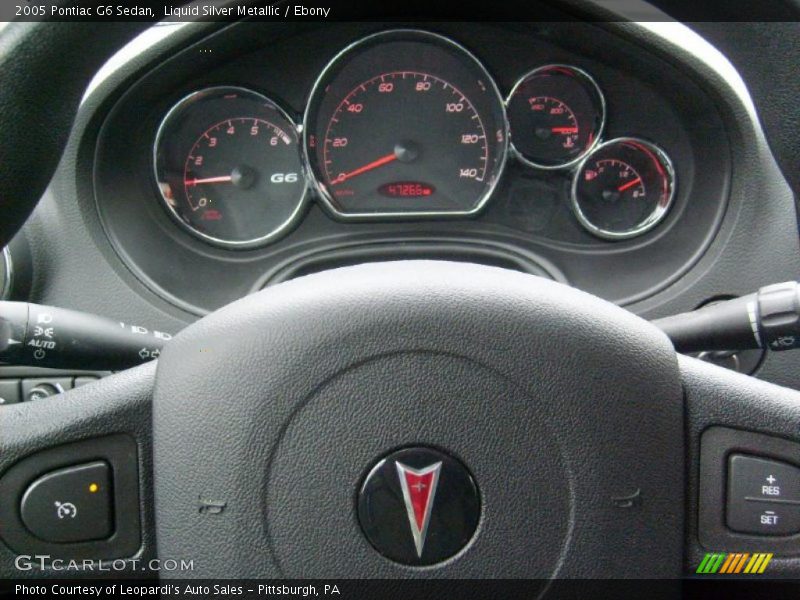 Liquid Silver Metallic / Ebony 2005 Pontiac G6 Sedan