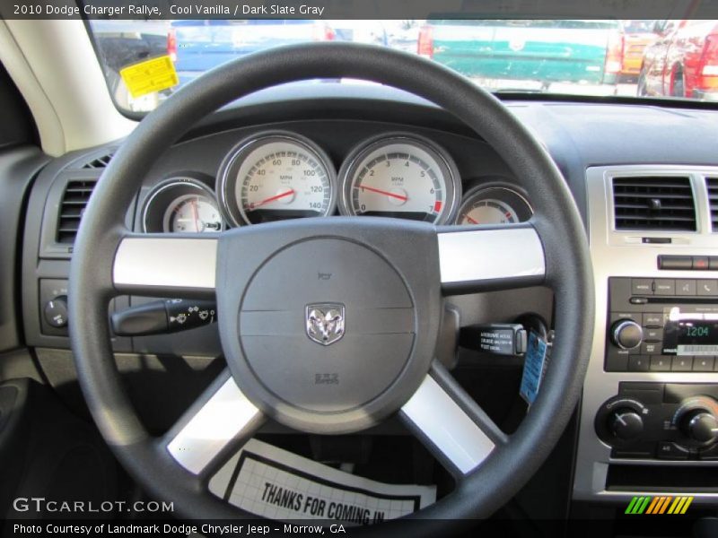 Cool Vanilla / Dark Slate Gray 2010 Dodge Charger Rallye