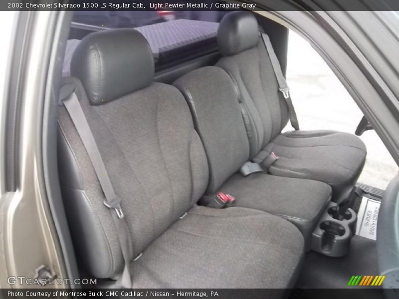 Light Pewter Metallic / Graphite Gray 2002 Chevrolet Silverado 1500 LS Regular Cab