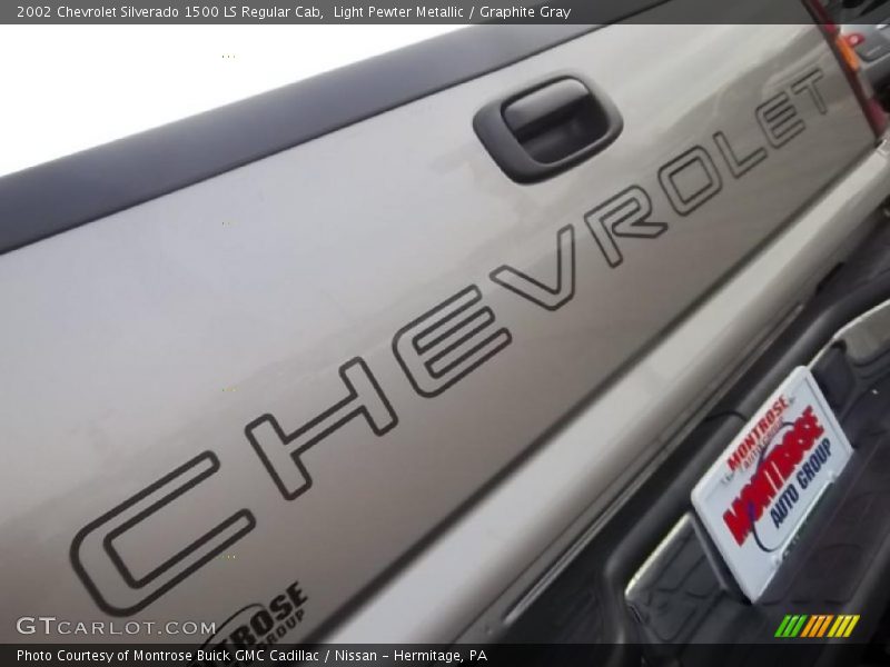 Light Pewter Metallic / Graphite Gray 2002 Chevrolet Silverado 1500 LS Regular Cab