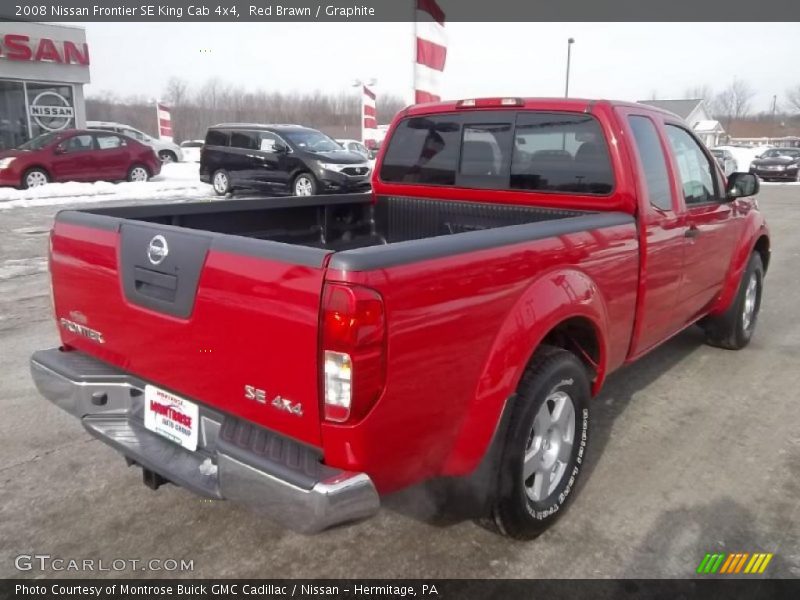 Red Brawn / Graphite 2008 Nissan Frontier SE King Cab 4x4
