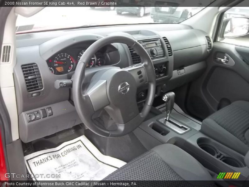 Graphite Interior - 2008 Frontier SE King Cab 4x4 