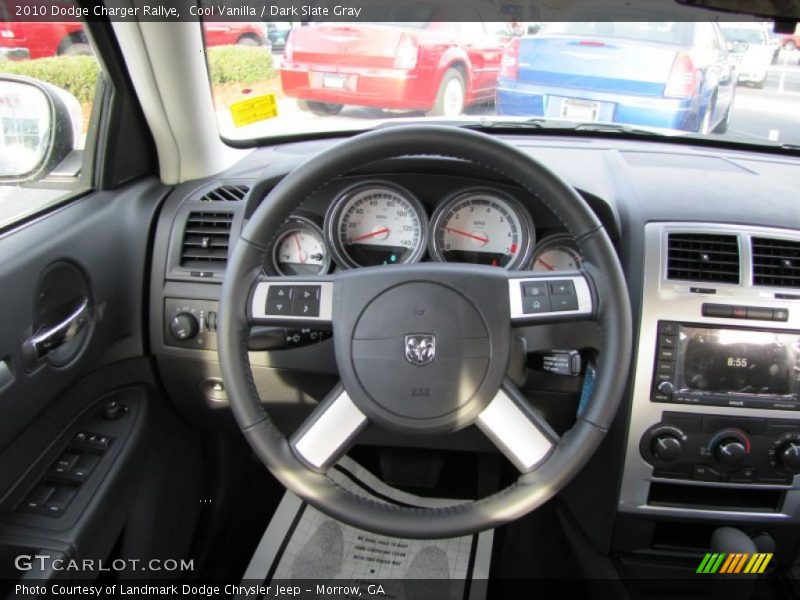 Cool Vanilla / Dark Slate Gray 2010 Dodge Charger Rallye