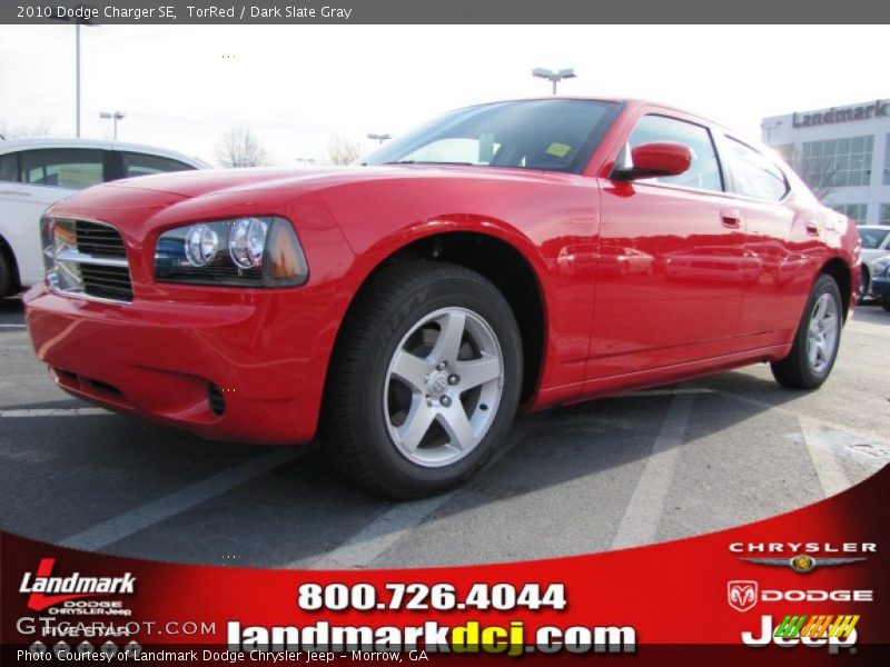 TorRed / Dark Slate Gray 2010 Dodge Charger SE