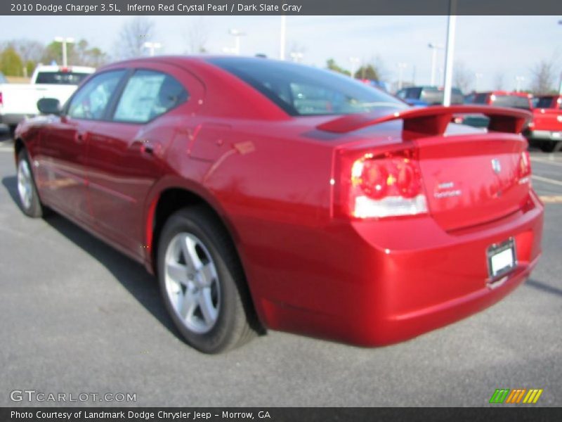 Inferno Red Crystal Pearl / Dark Slate Gray 2010 Dodge Charger 3.5L
