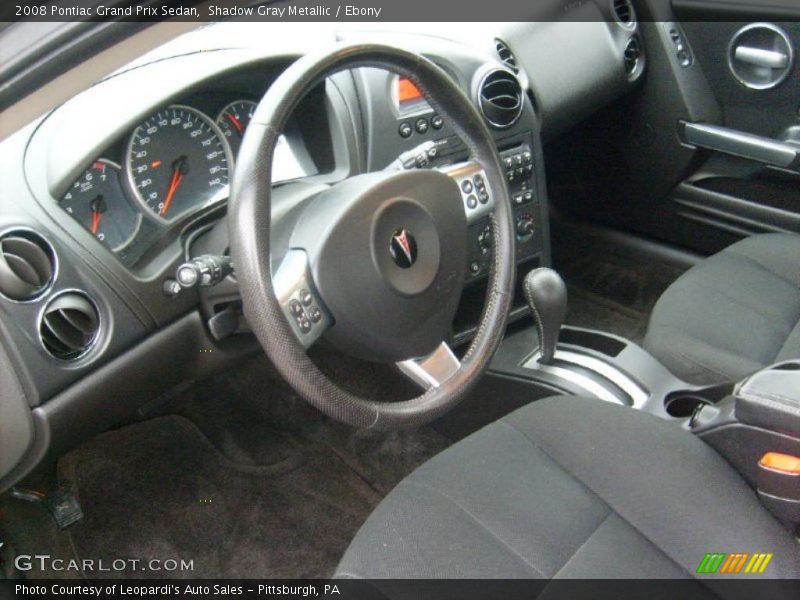 Shadow Gray Metallic / Ebony 2008 Pontiac Grand Prix Sedan