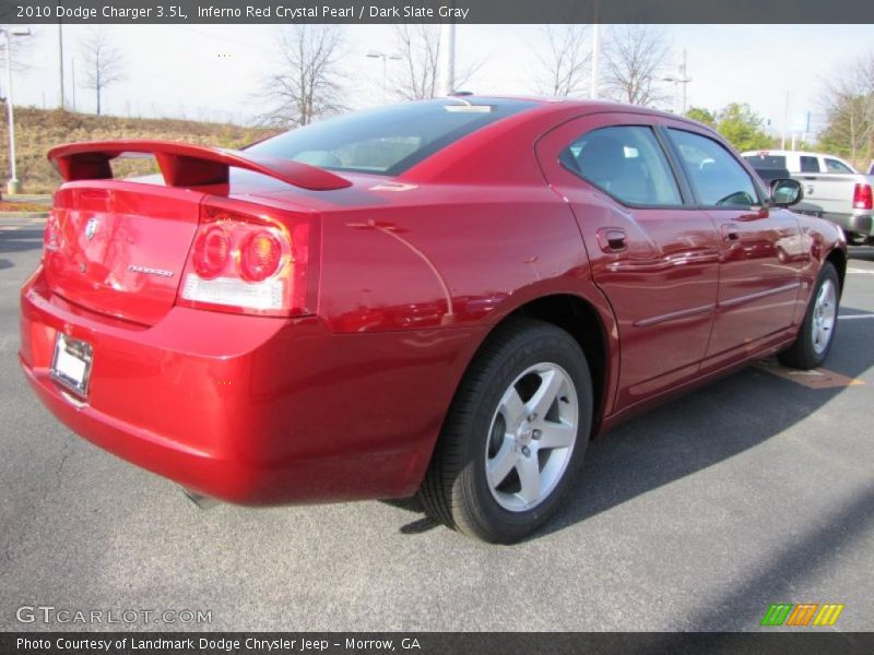 Inferno Red Crystal Pearl / Dark Slate Gray 2010 Dodge Charger 3.5L