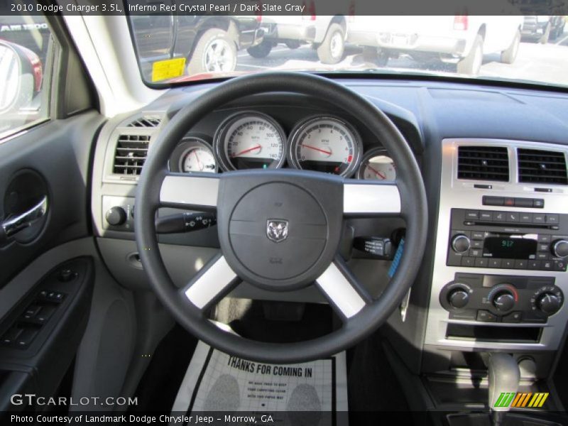 Inferno Red Crystal Pearl / Dark Slate Gray 2010 Dodge Charger 3.5L