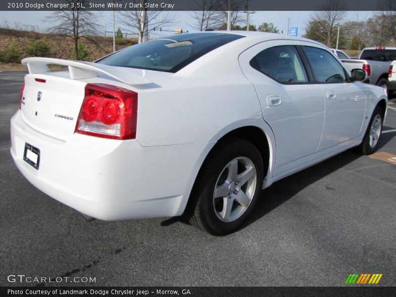 Stone White / Dark Slate Gray 2010 Dodge Charger 3.5L