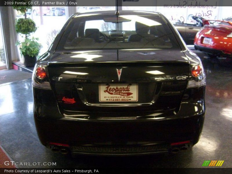 Panther Black / Onyx 2009 Pontiac G8 GT