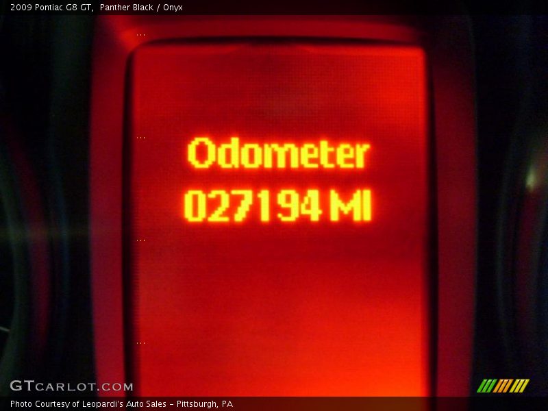 Panther Black / Onyx 2009 Pontiac G8 GT