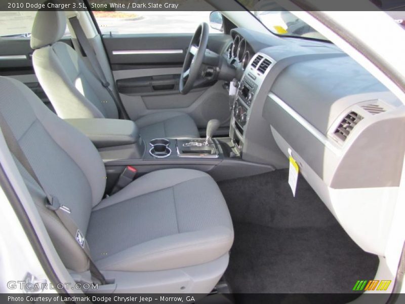 Stone White / Dark Slate Gray 2010 Dodge Charger 3.5L