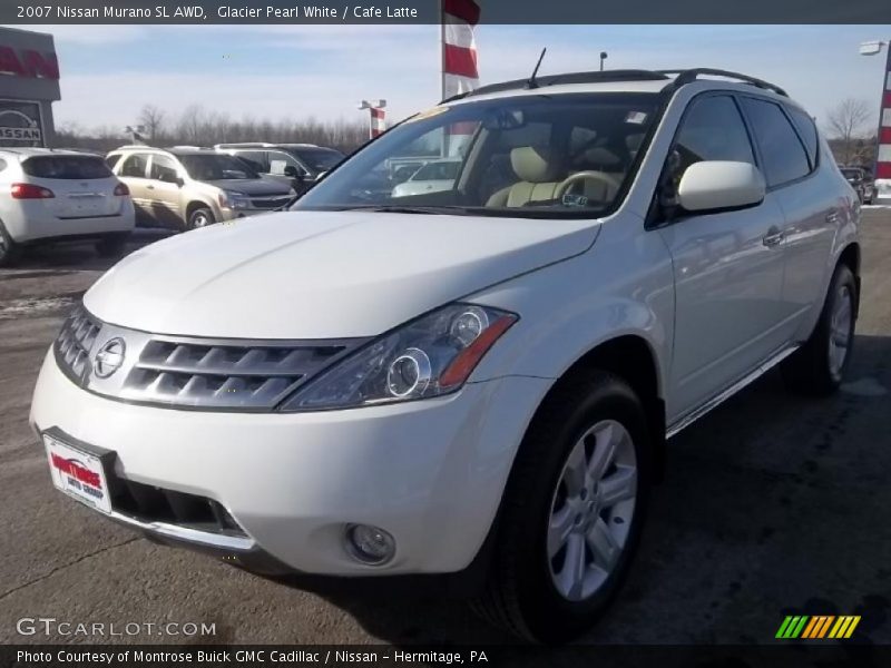 Glacier Pearl White / Cafe Latte 2007 Nissan Murano SL AWD