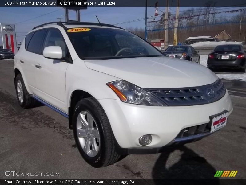 Glacier Pearl White / Cafe Latte 2007 Nissan Murano SL AWD