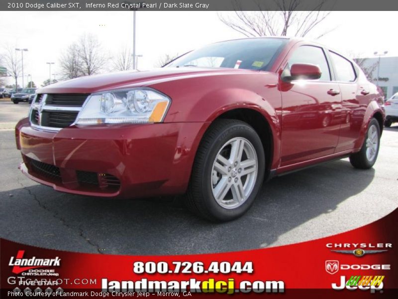 Inferno Red Crystal Pearl / Dark Slate Gray 2010 Dodge Caliber SXT