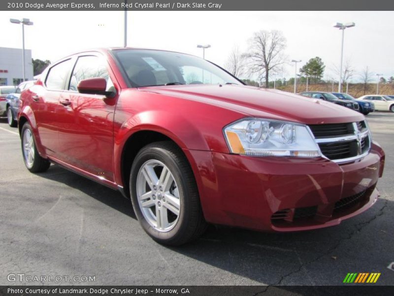 Inferno Red Crystal Pearl / Dark Slate Gray 2010 Dodge Avenger Express