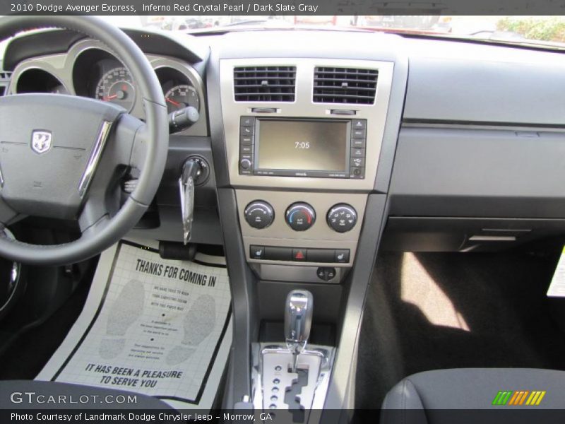 Inferno Red Crystal Pearl / Dark Slate Gray 2010 Dodge Avenger Express