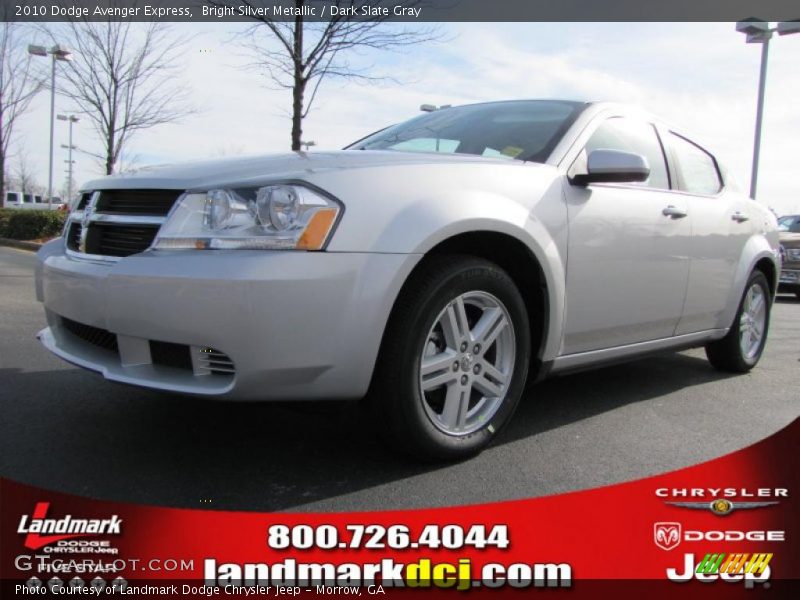 Bright Silver Metallic / Dark Slate Gray 2010 Dodge Avenger Express
