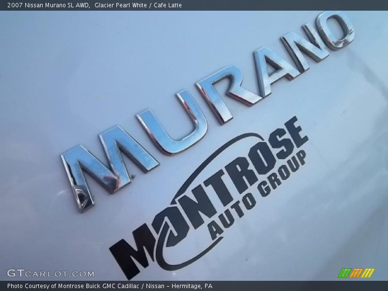Glacier Pearl White / Cafe Latte 2007 Nissan Murano SL AWD