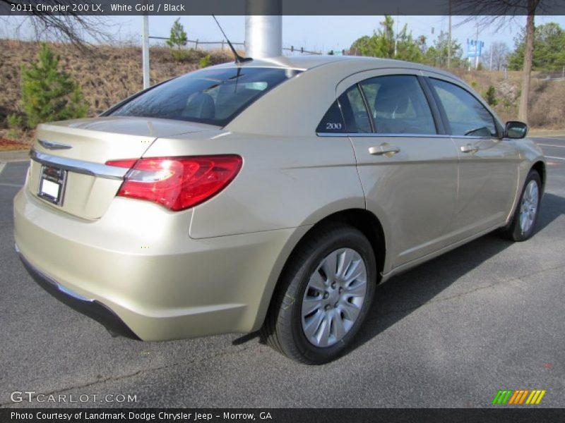 White Gold / Black 2011 Chrysler 200 LX