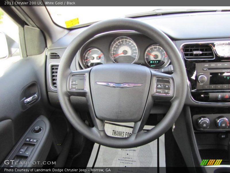 White Gold / Black 2011 Chrysler 200 LX