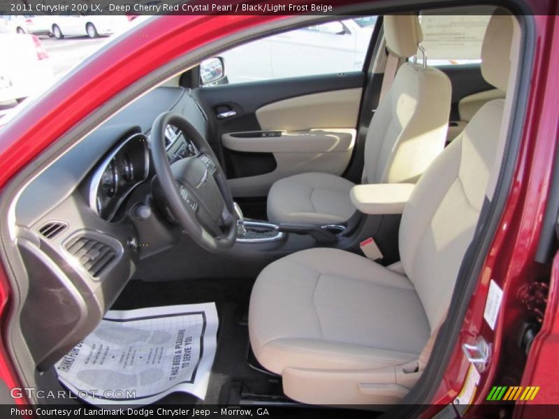  2011 200 LX Black/Light Frost Beige Interior