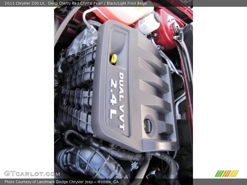 Deep Cherry Red Crystal Pearl / Black/Light Frost Beige 2011 Chrysler 200 LX